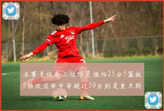 本赛季仅有三位球员场均25分5篮板5助攻且命中率超过50分别是里夫斯约基奇和字母哥